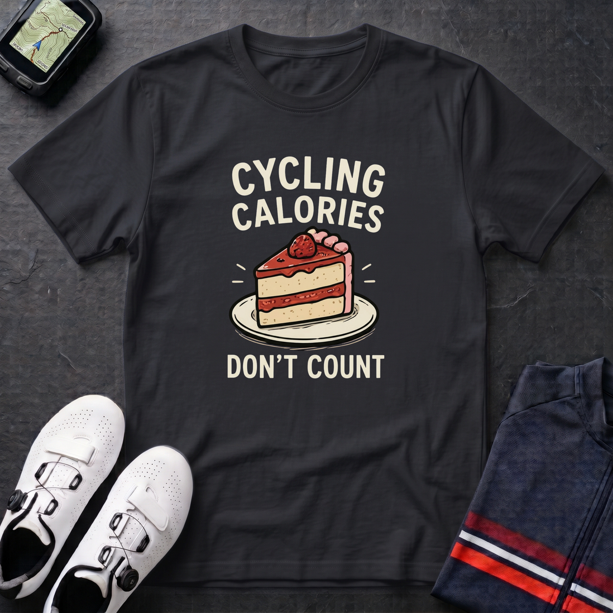 Cyclng Calories Don't Count T-Shirt