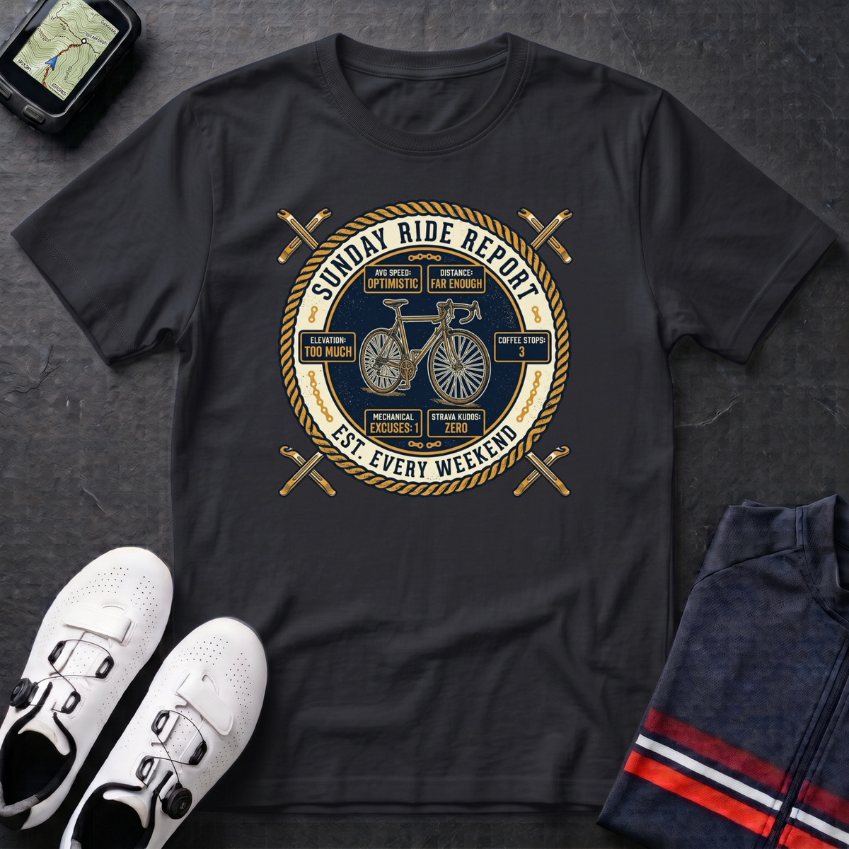 Sunday Ride Report T-Shirt