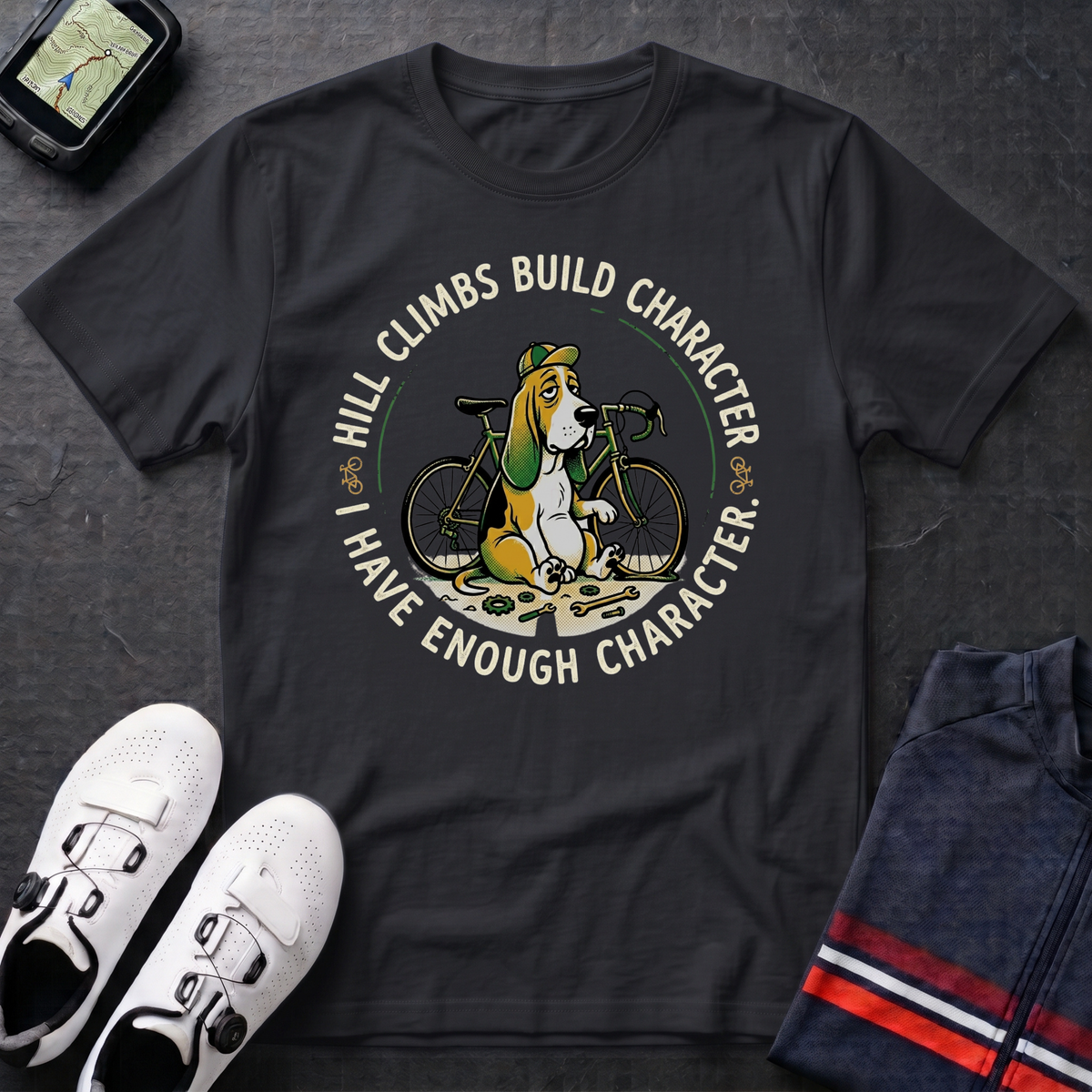Hill Climbs Buid Character T-Shirt