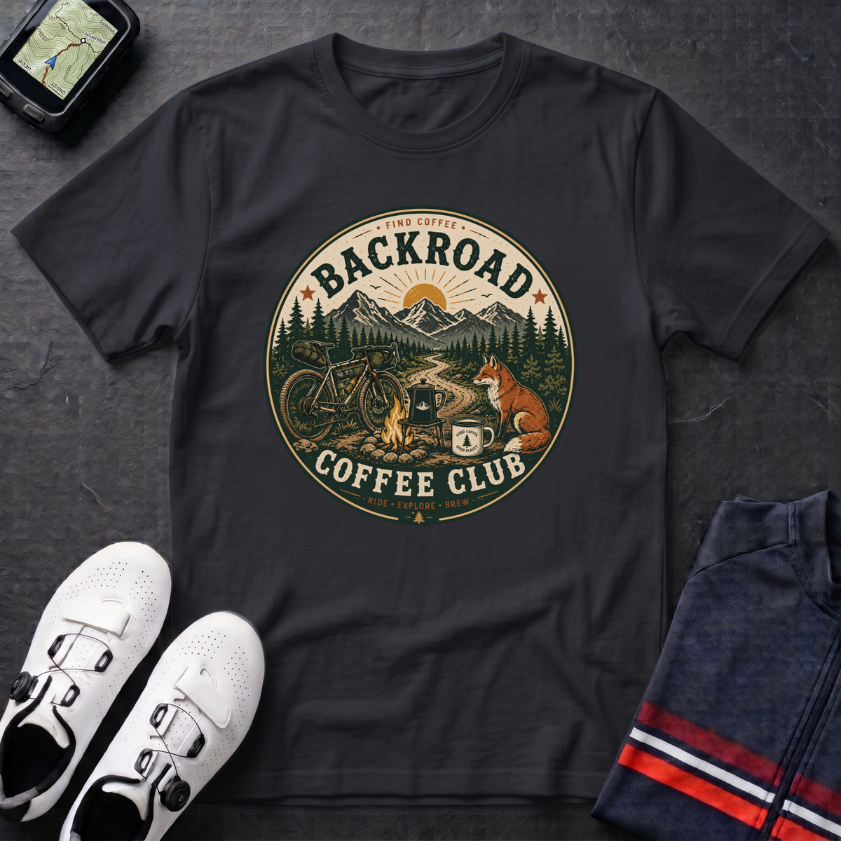 Backroad Coffee Club Badge T-Shirt