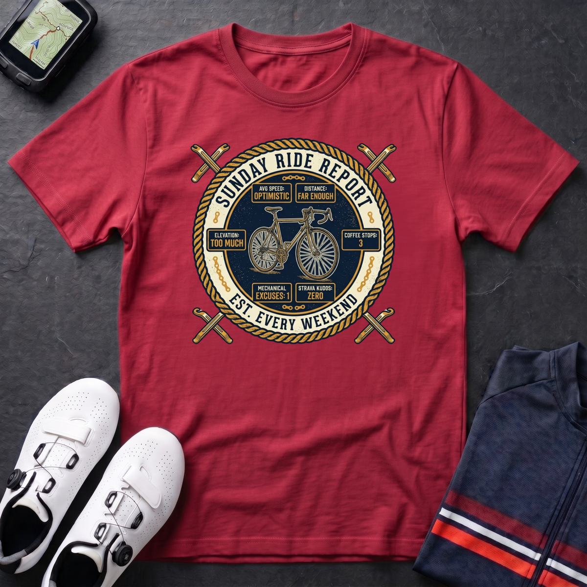 Sunday Ride Report T-Shirt