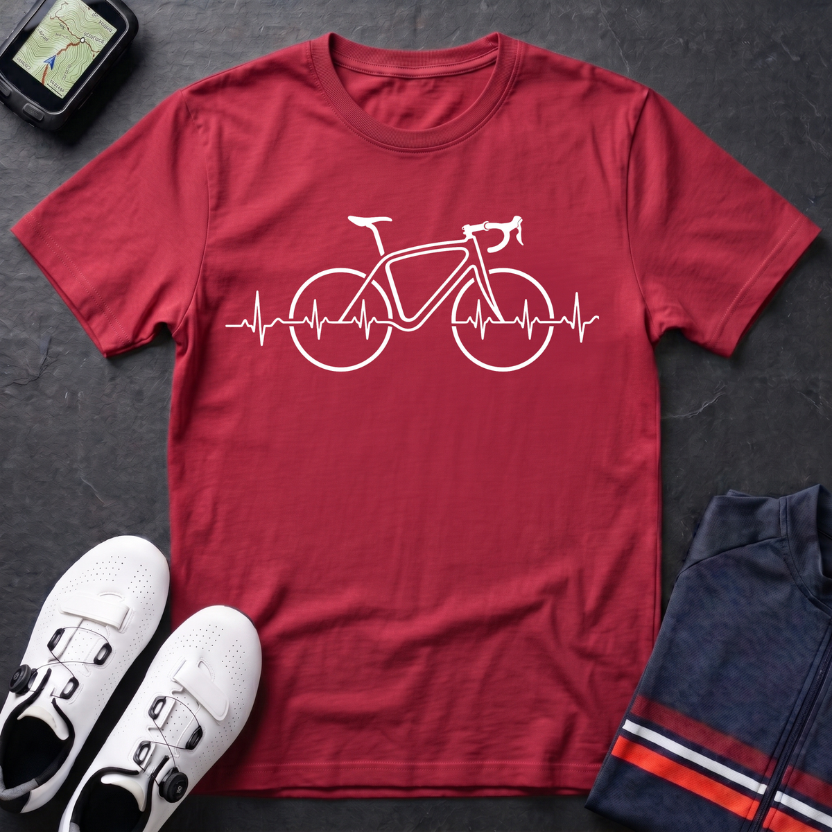 Road Bike ECG T-Shirt
