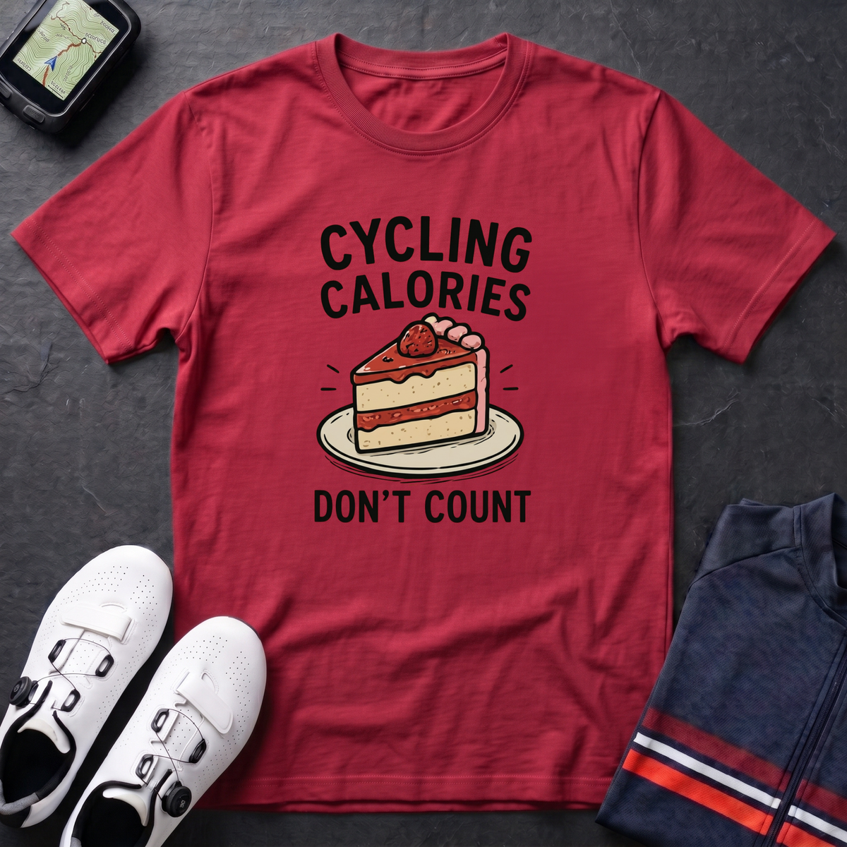 Cyclng Calories Don't Count T-Shirt