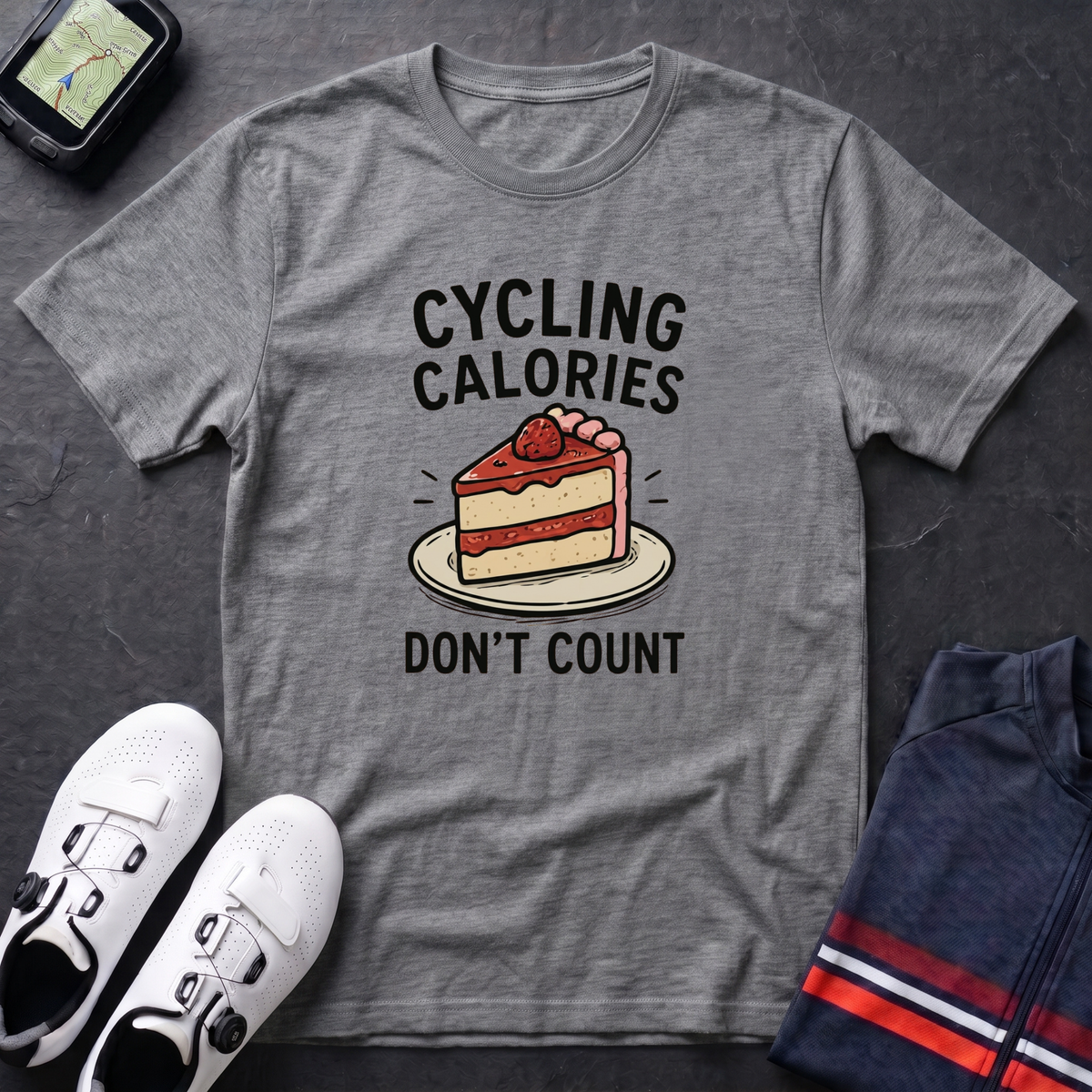 Cyclng Calories Don't Count T-Shirt