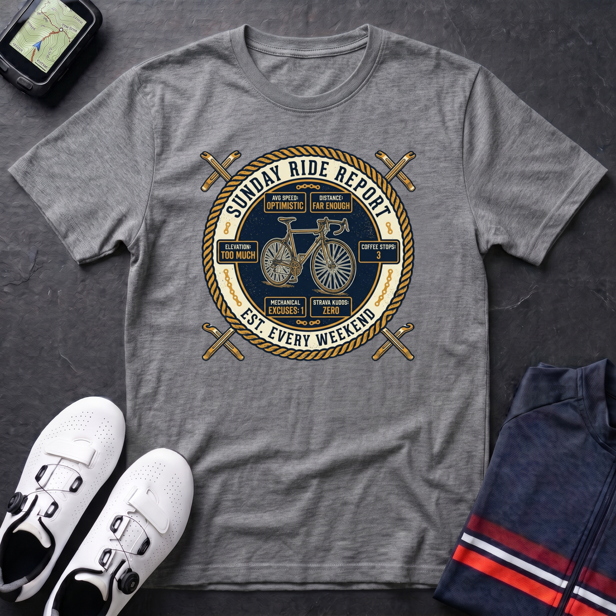 Sunday Ride Report T-Shirt