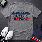 Cycling Coffee Repeat T-Shirt