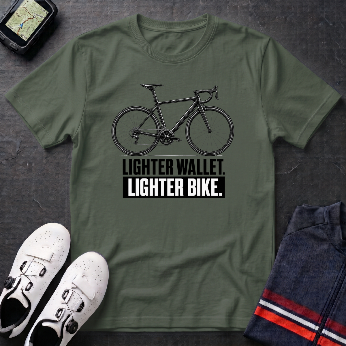 Lighter Wallet Lighter Bike T-Shirt