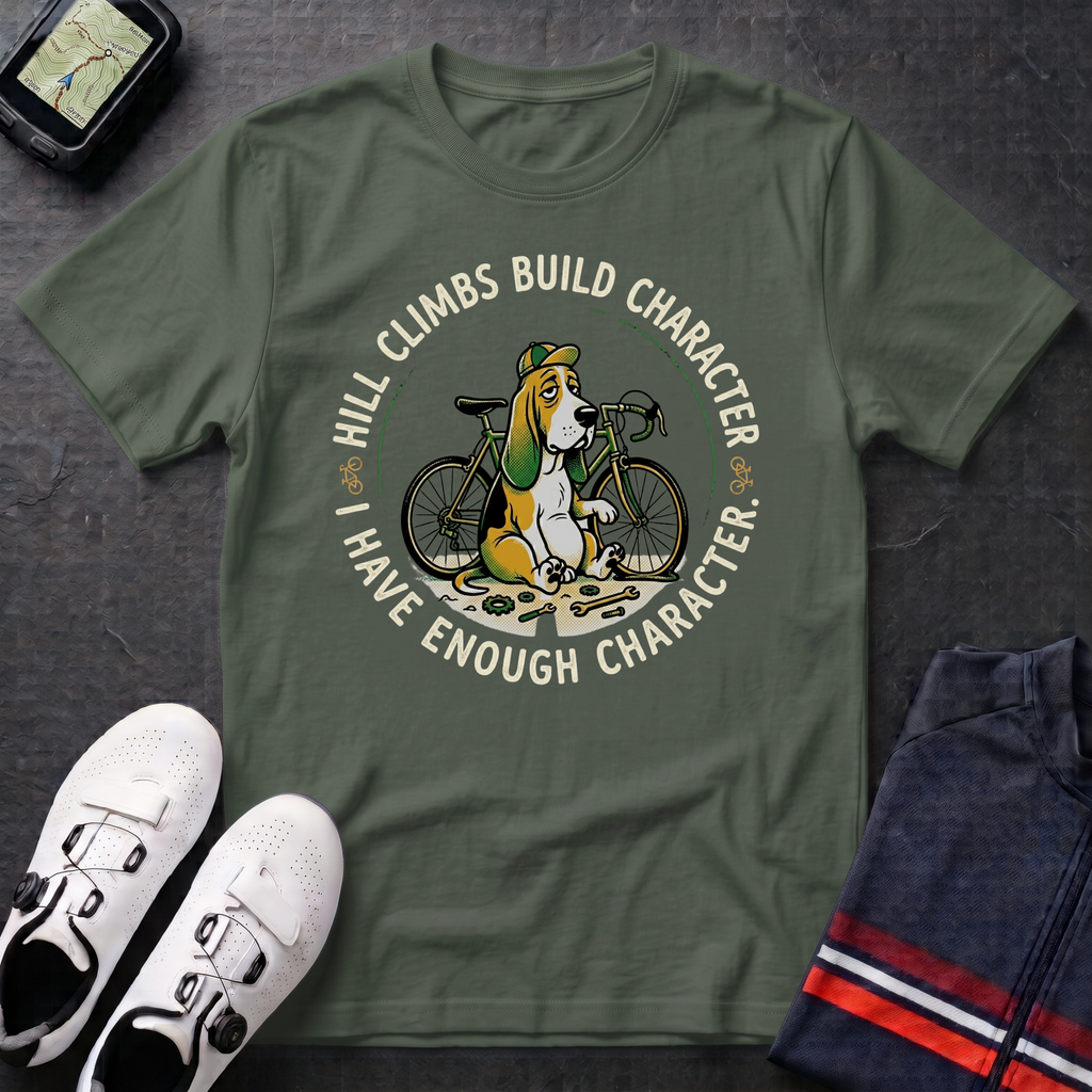 Hill Climbs Buid Character T-Shirt