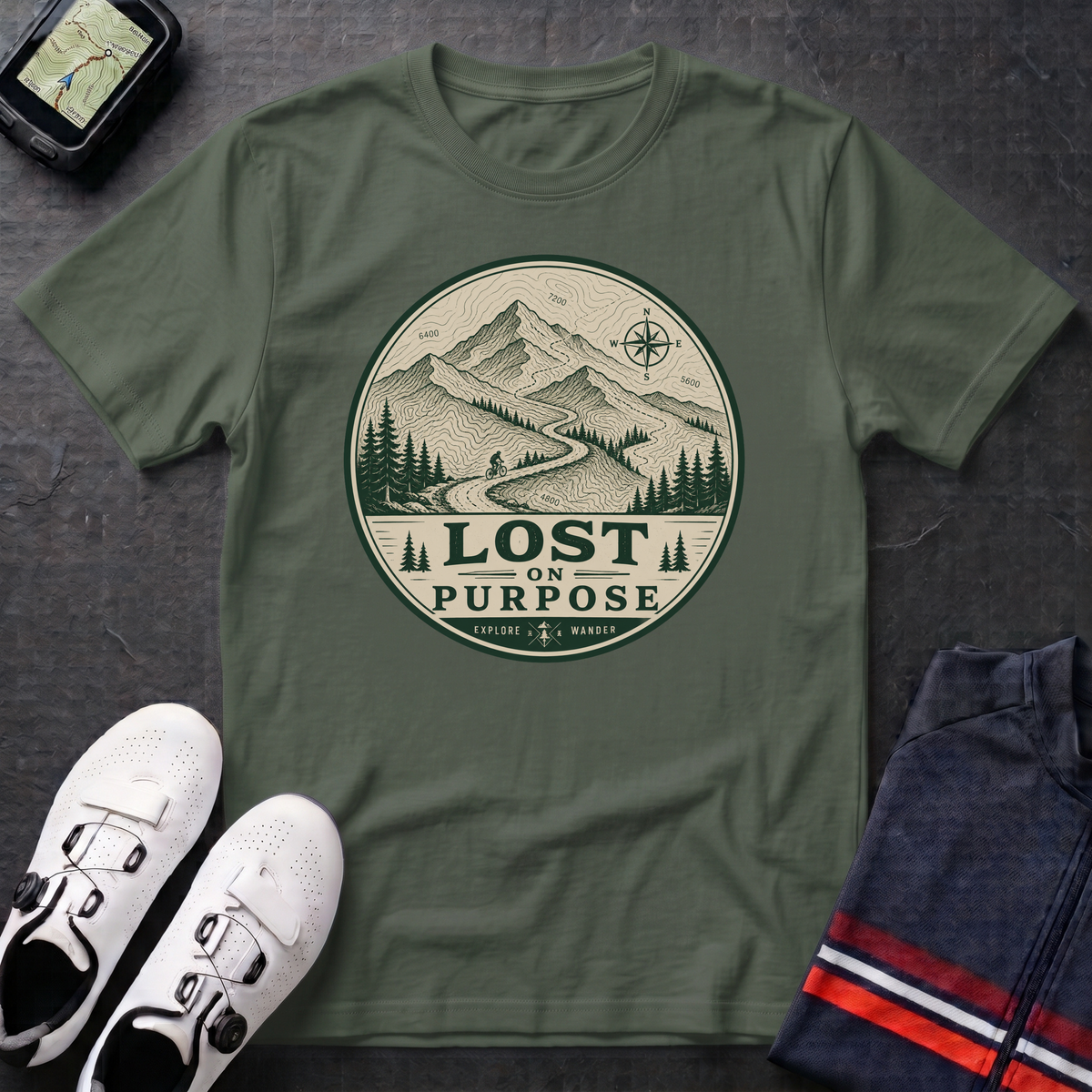 Lost On Purpose Badge T-Shirt