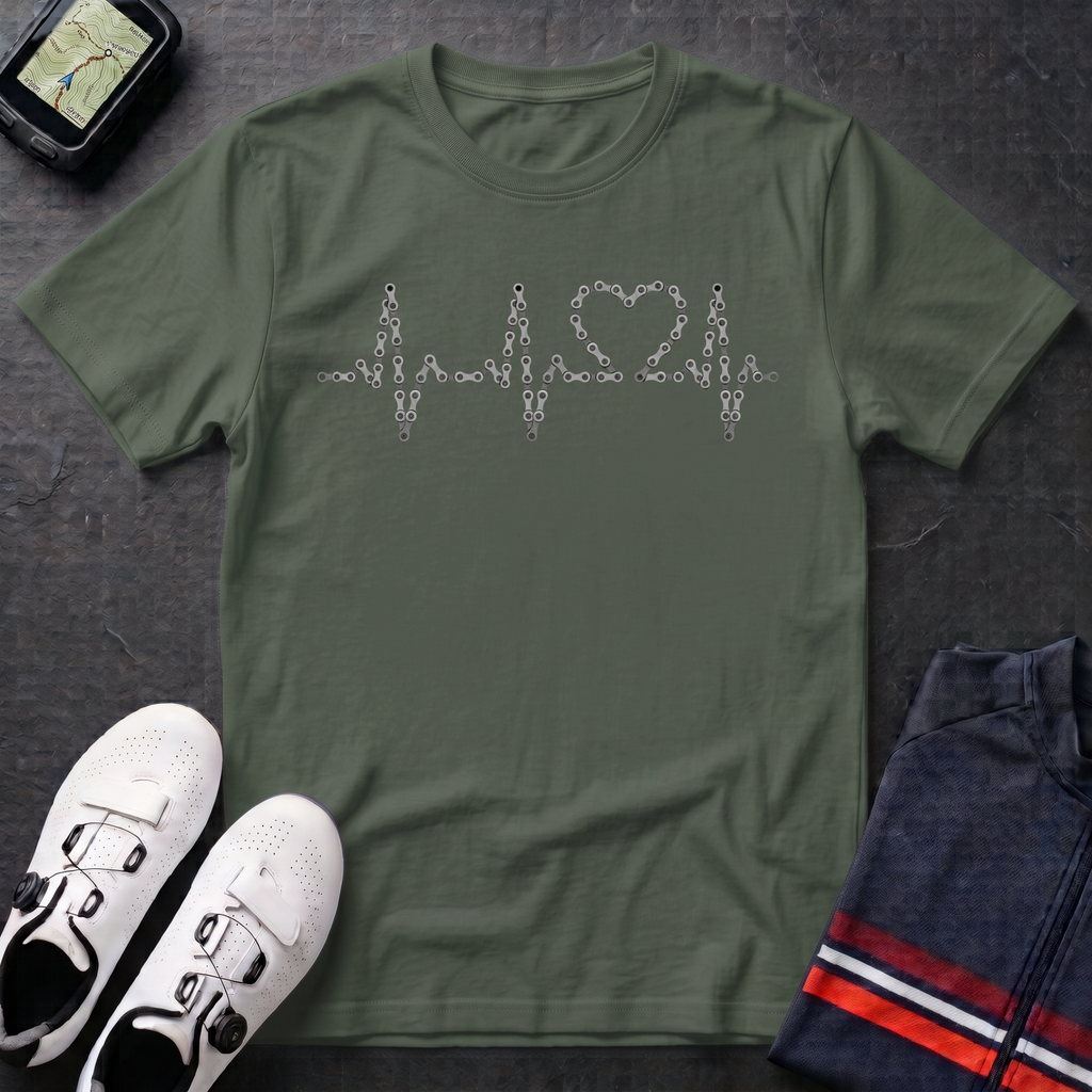 Bike Chain ECG T-Shirt