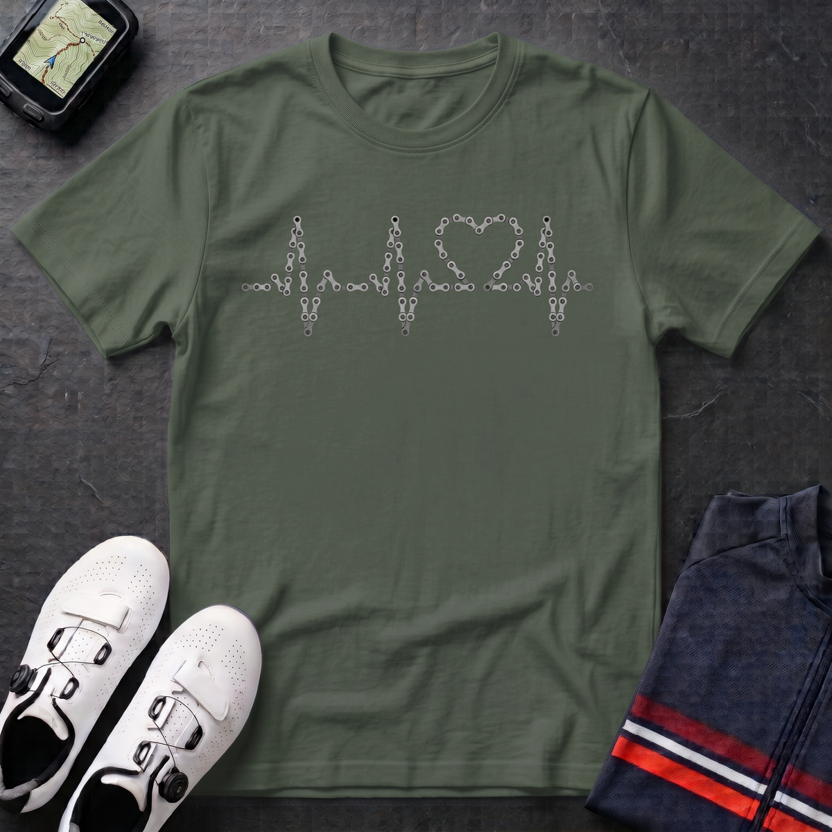 Bike Chain ECG T-Shirt