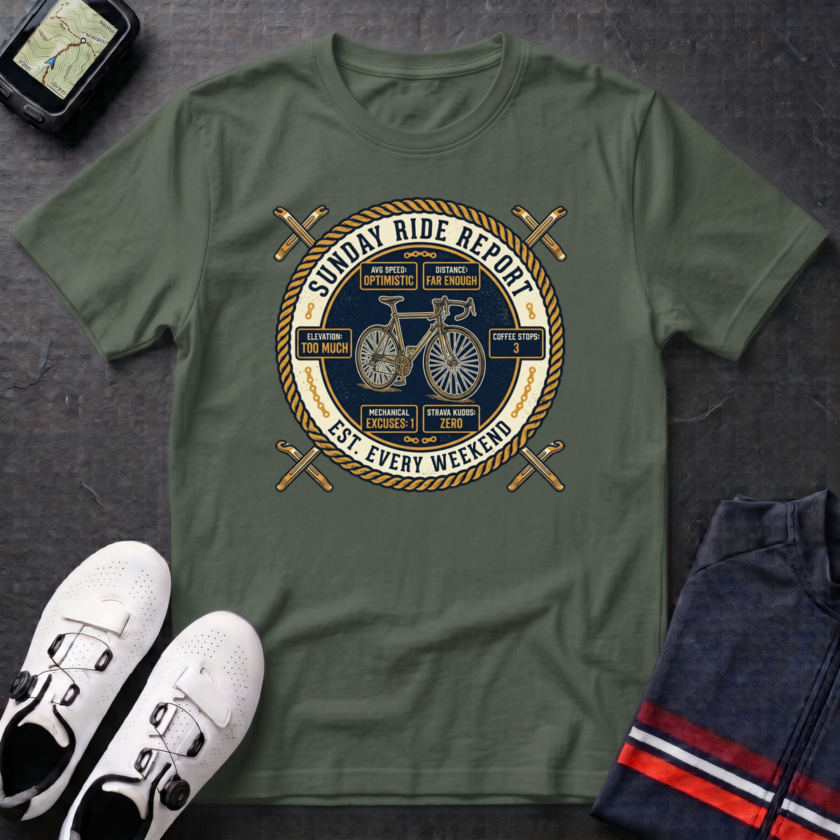Sunday Ride Report T-Shirt