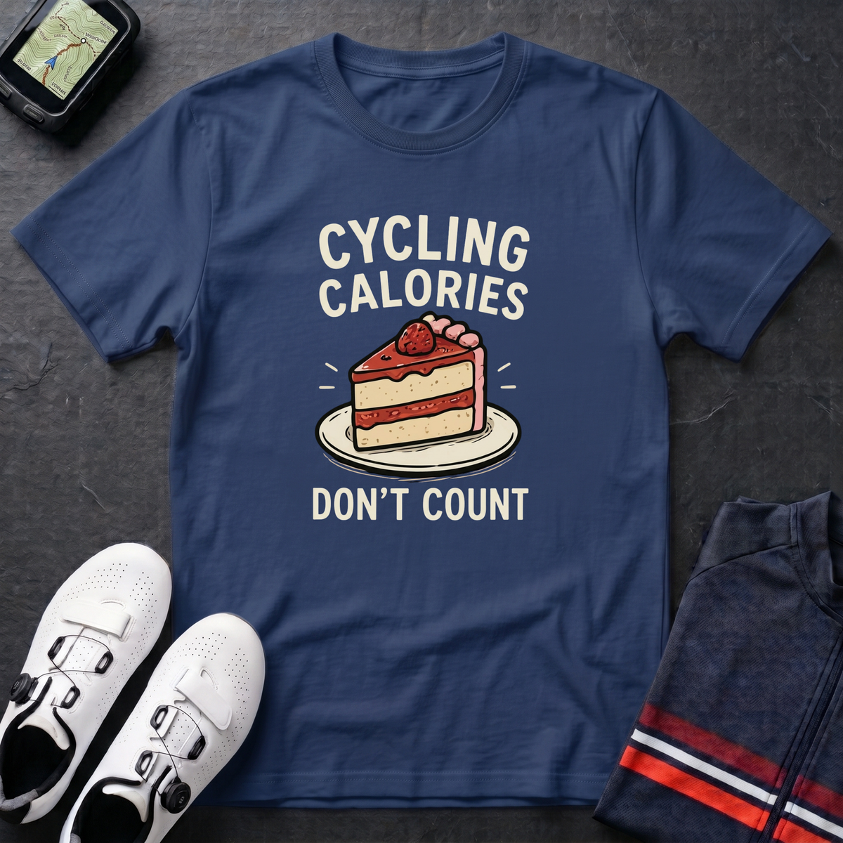 Cyclng Calories Don't Count T-Shirt