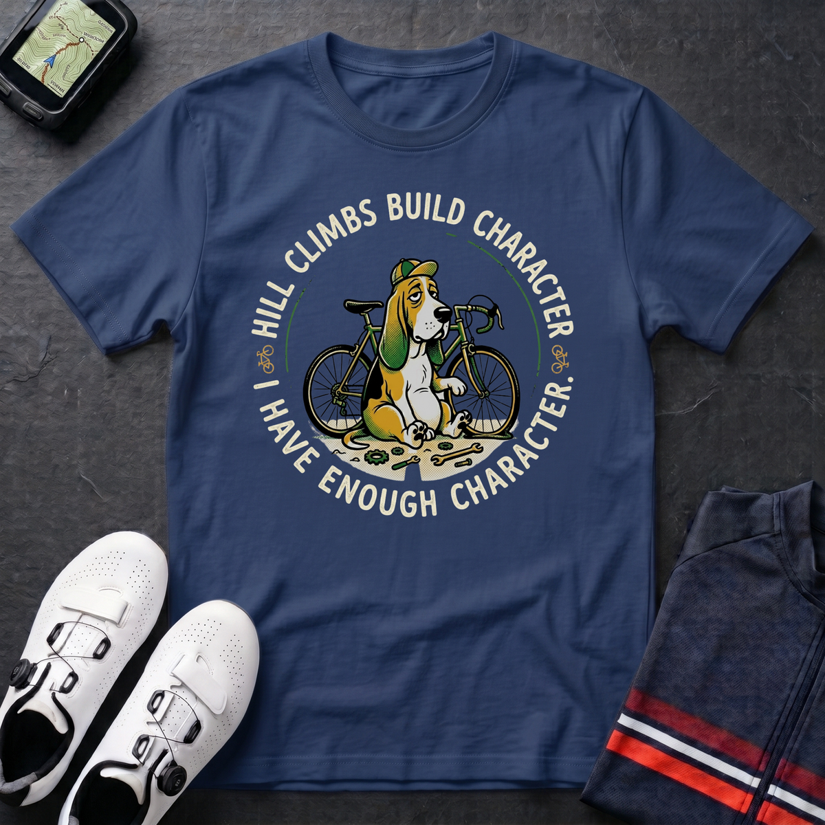 Hill Climbs Buid Character T-Shirt
