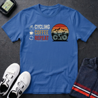 Cycling Coffee Repeat Bike T-Shirt