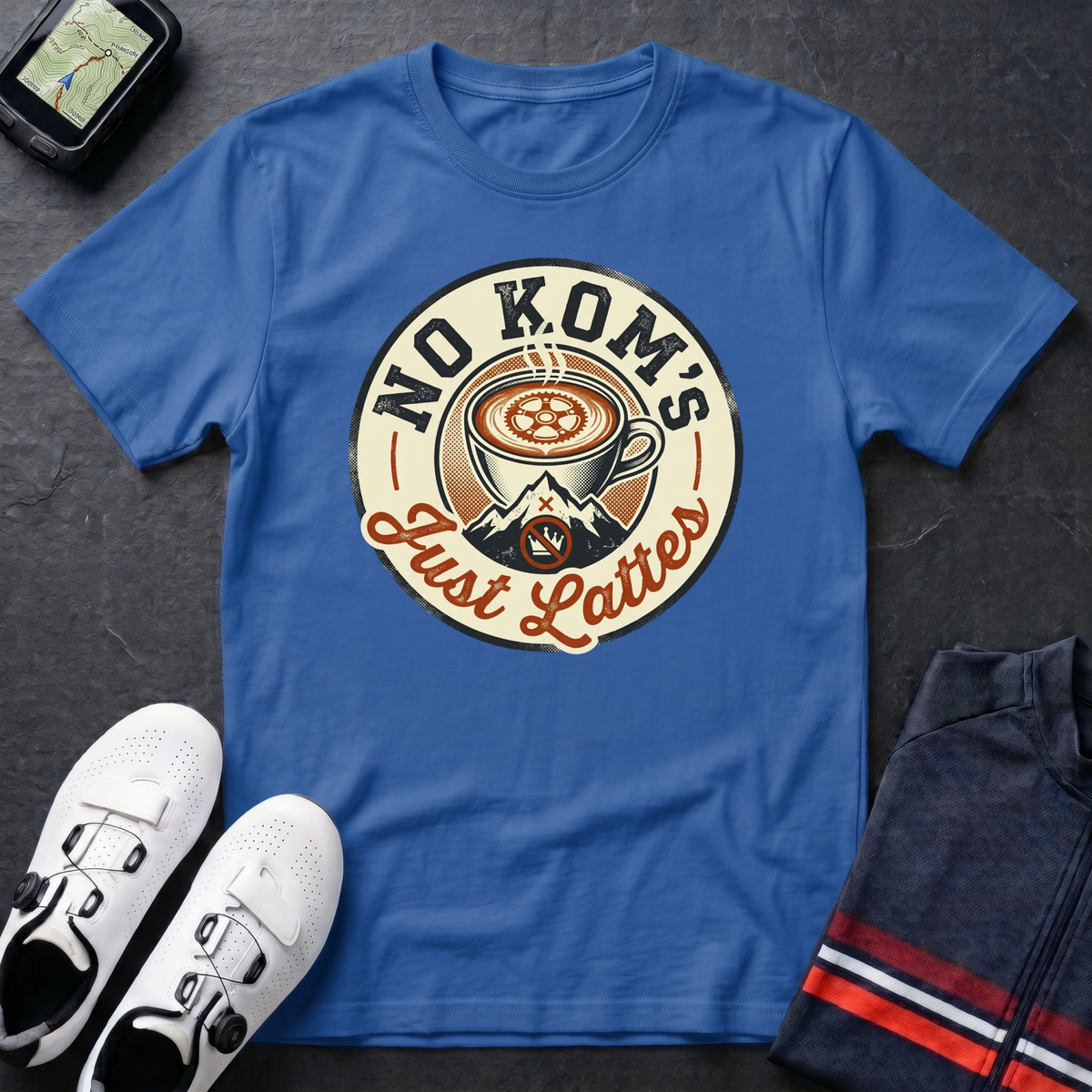 No KOM's Just Lattes T-Shirt