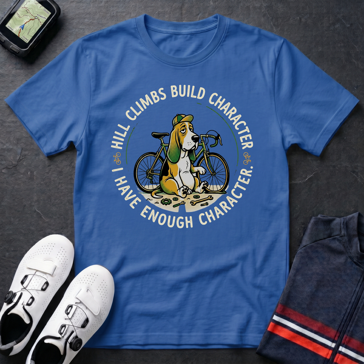 Hill Climbs Buid Character T-Shirt