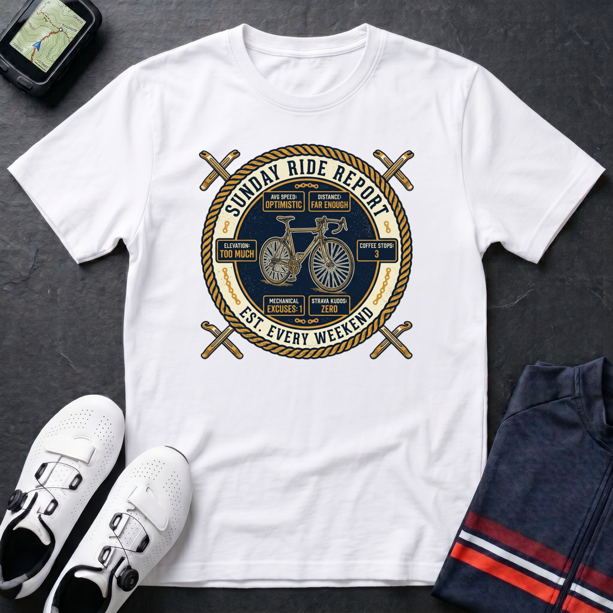 Sunday Ride Report T-Shirt
