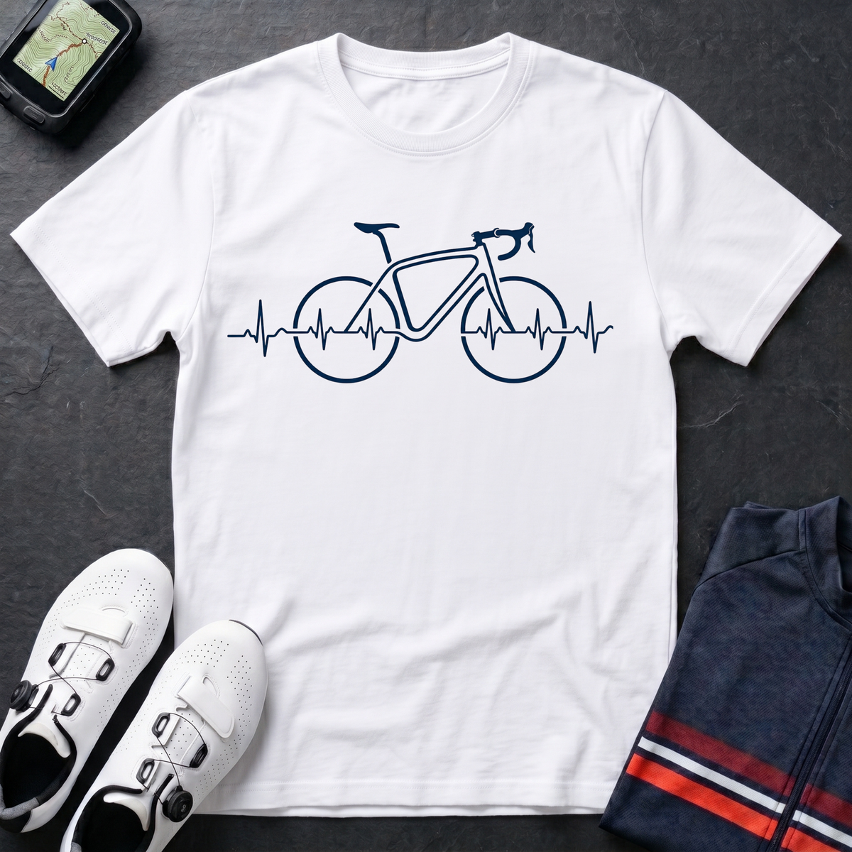 Road Bike ECG T-Shirt